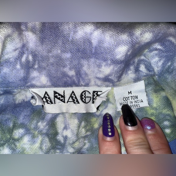 Vintage Anage Tie-dye Embroidered Zip-up Jacket- Size Medium - Picture 11 of 11